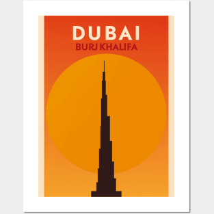 Dubai Burj Khalifa Posters and Art